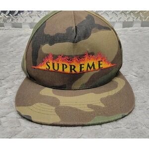 Supreme Annihilation 5-Panel Woodland Camoflauge Hat‎ Cap 17 SS Box Logo New